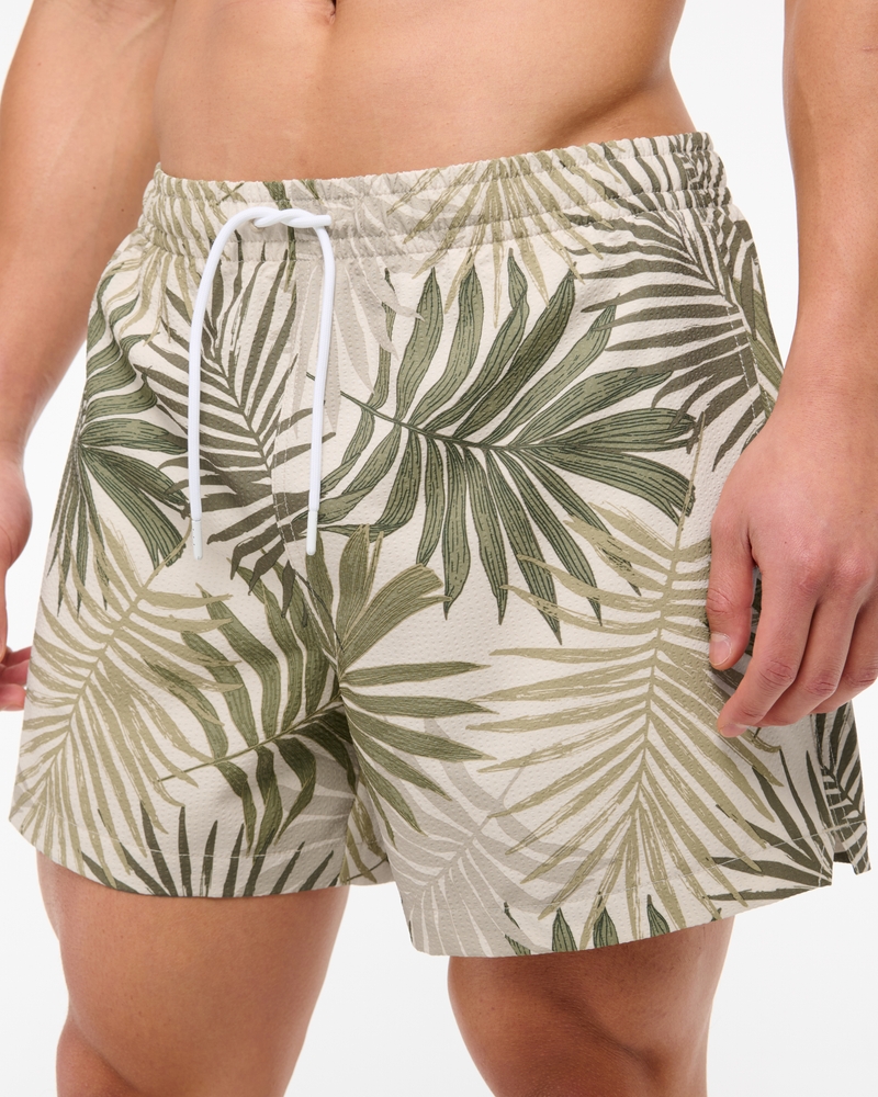 Pull-On Seersucker Swim Trunk