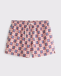 Pabst Blue Ribbon Graphic Pull-On Swim Trunk