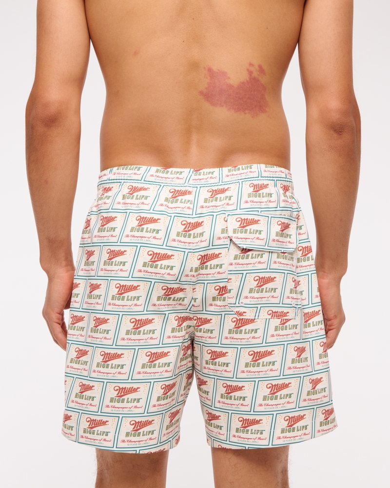 Miller High Life Graphic Pull-On Swim Trunk
