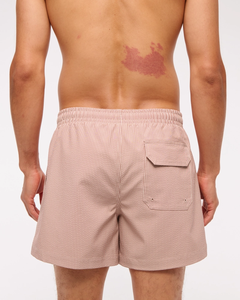 Pull-On Seersucker Swim Trunk