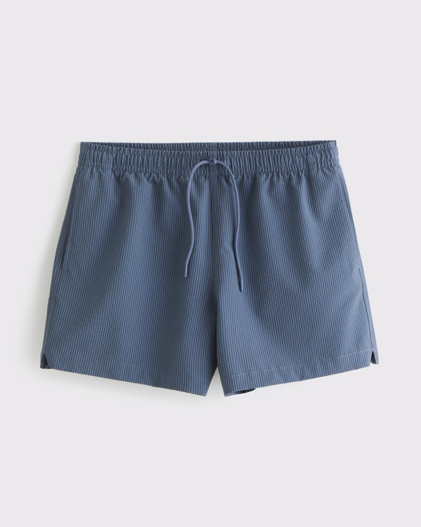 Pull-On Seersucker Swim Trunk, Vintage Indigo view 1