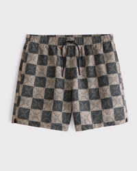 Pull-On Seersucker Swim Trunk