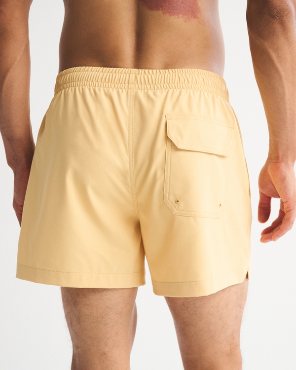 Pull-On Embroidered Swim Trunk