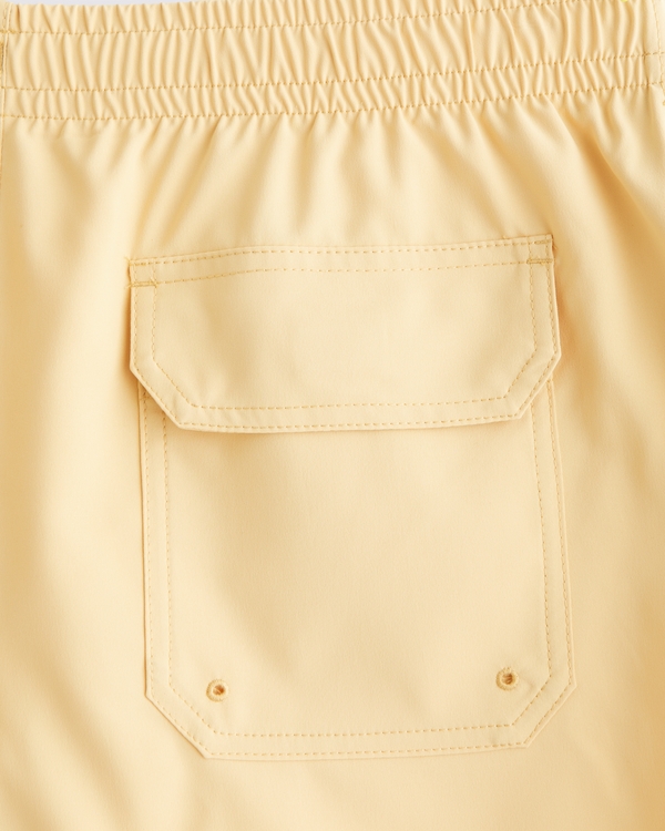Pull-On Embroidered Swim Trunk