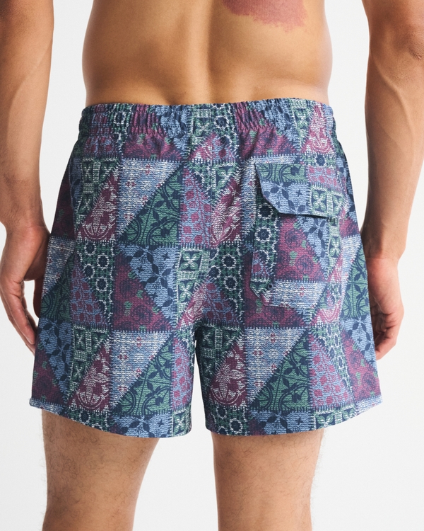 Pull-On Seersucker Swim Trunk