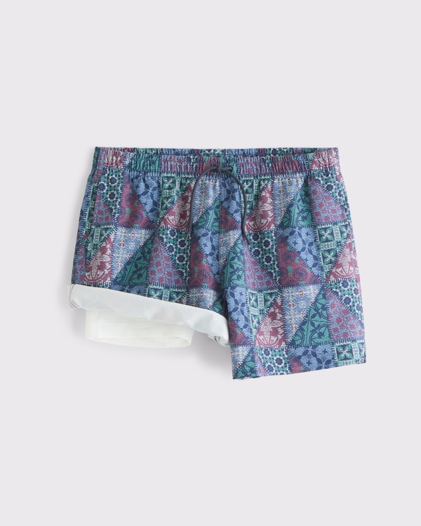 Pull-On Seersucker Swim Trunk