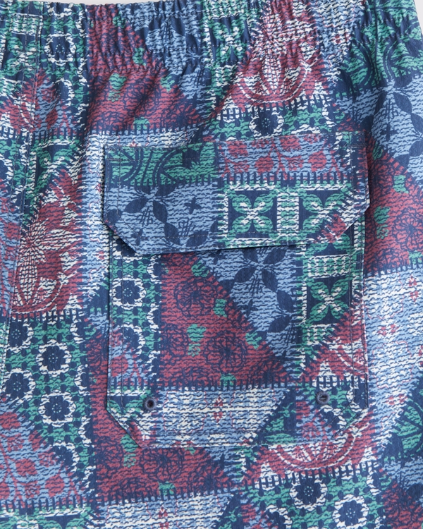 Pull-On Seersucker Swim Trunk