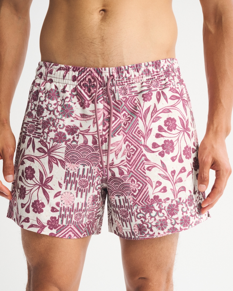 Men's Pull-On Seersucker Swim Trunk Men's Swimwear