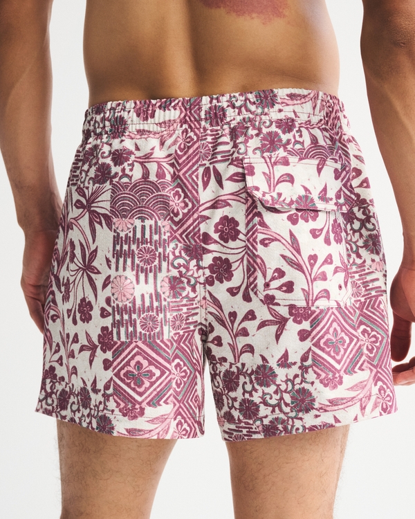 Pull-On Seersucker Swim Trunk
