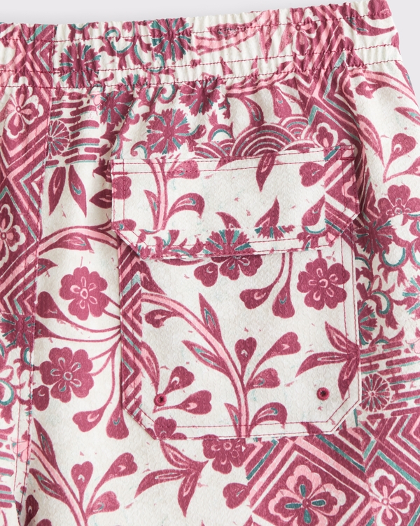 Pull-On Seersucker Swim Trunk