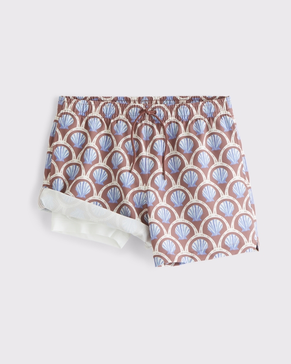 Pull-On Seersucker Swim Trunk