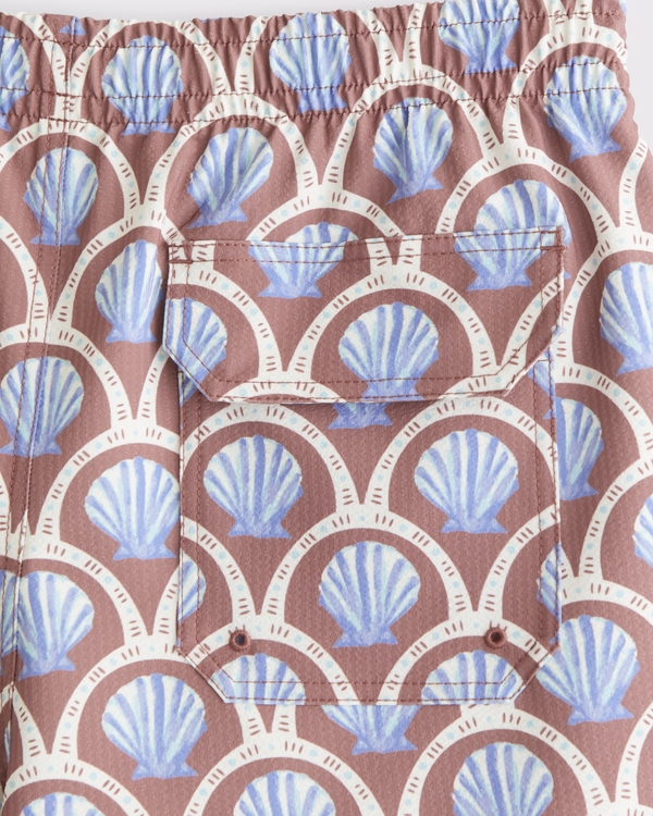 Pull-On Seersucker Swim Trunk