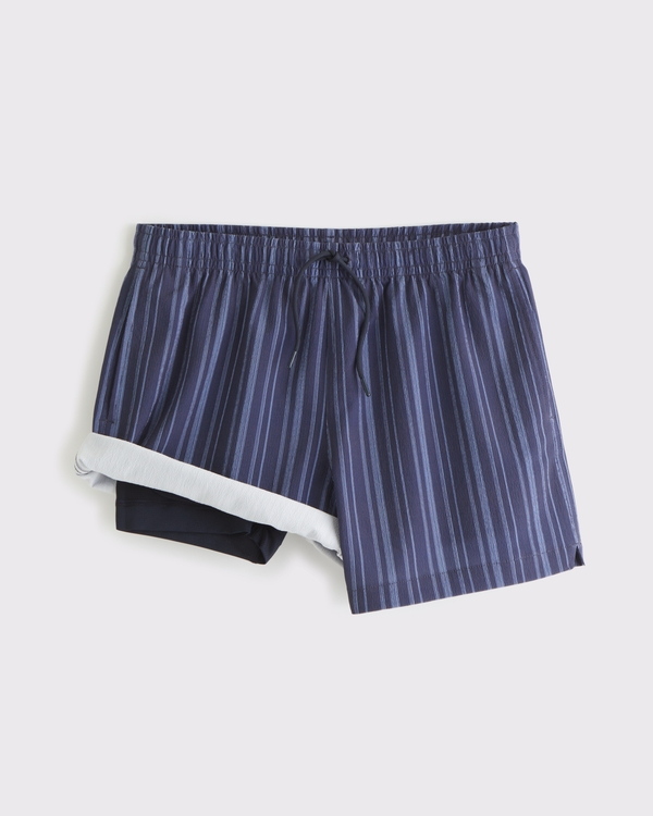 Pull-On Micro-Texture Swim Trunk