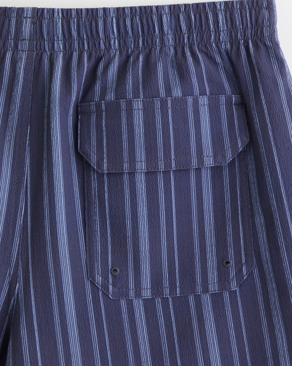 Pull-On Micro-Texture Swim Trunk