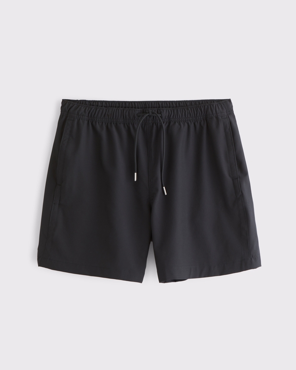 Pull-On Swim Short, Black view 1