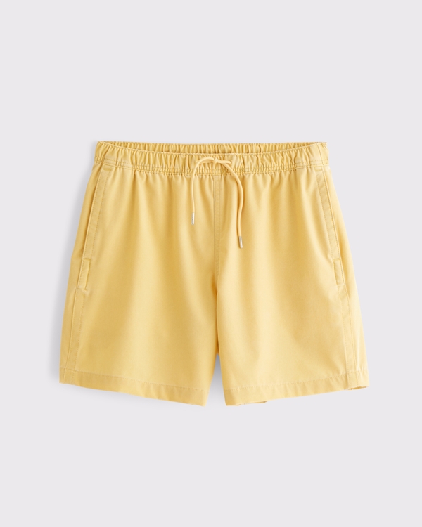 Pull-On Swim Short, Warm Yellow Wash view 1