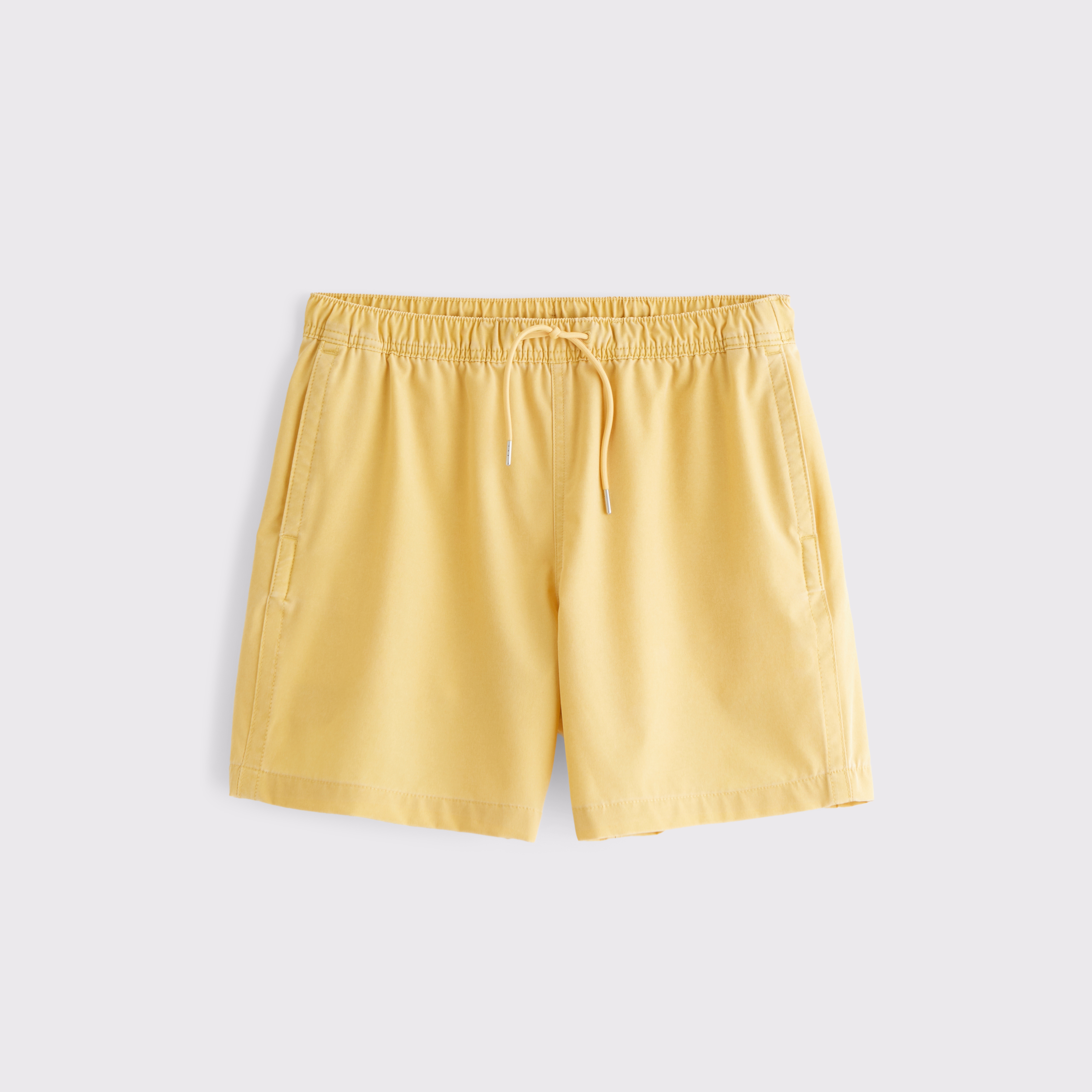 Abercrombie & Fitch Pull-on Unlined Swim Short In Yellow