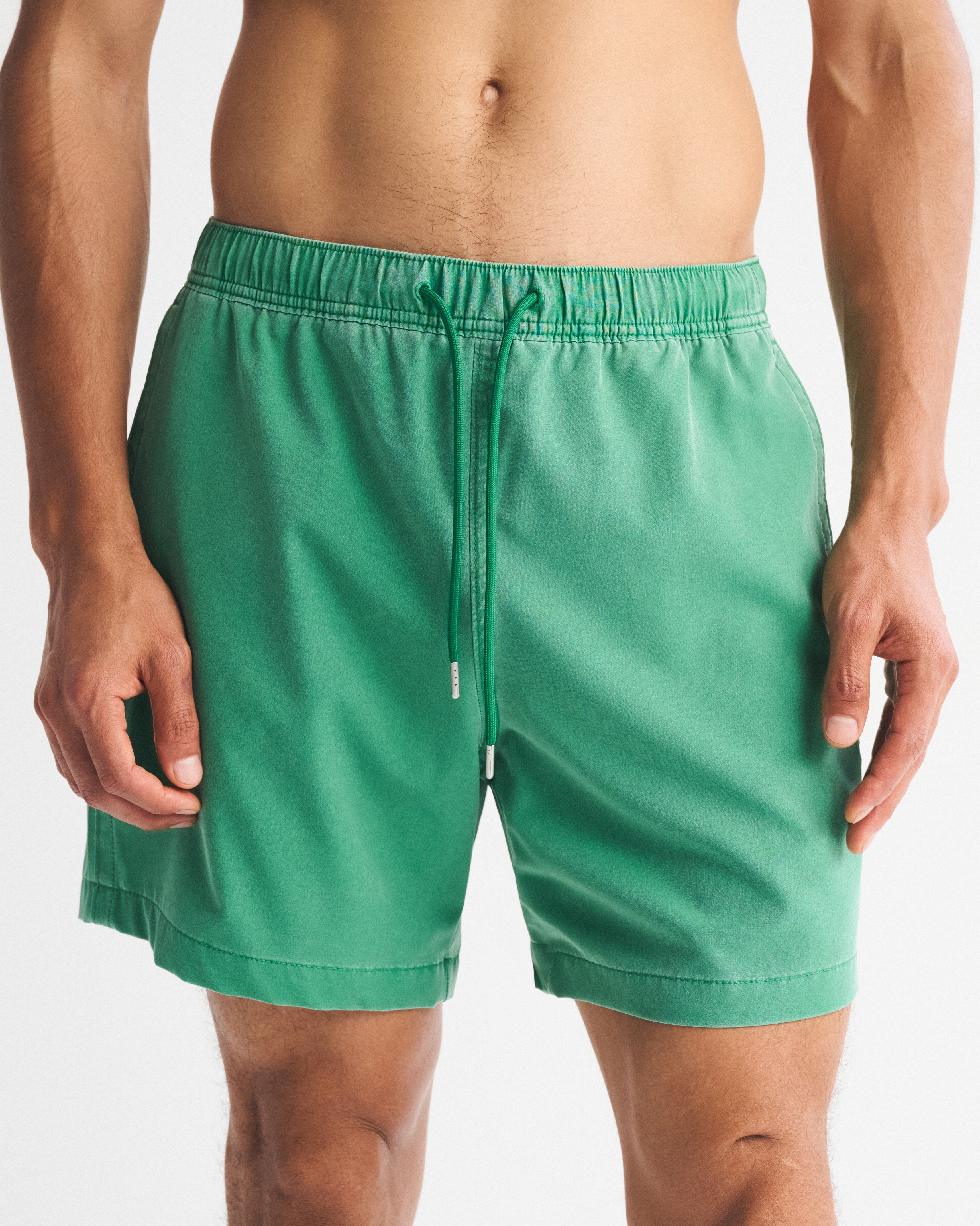 Abercrombie & Fitch Pull-on Unlined Swim Short In Green