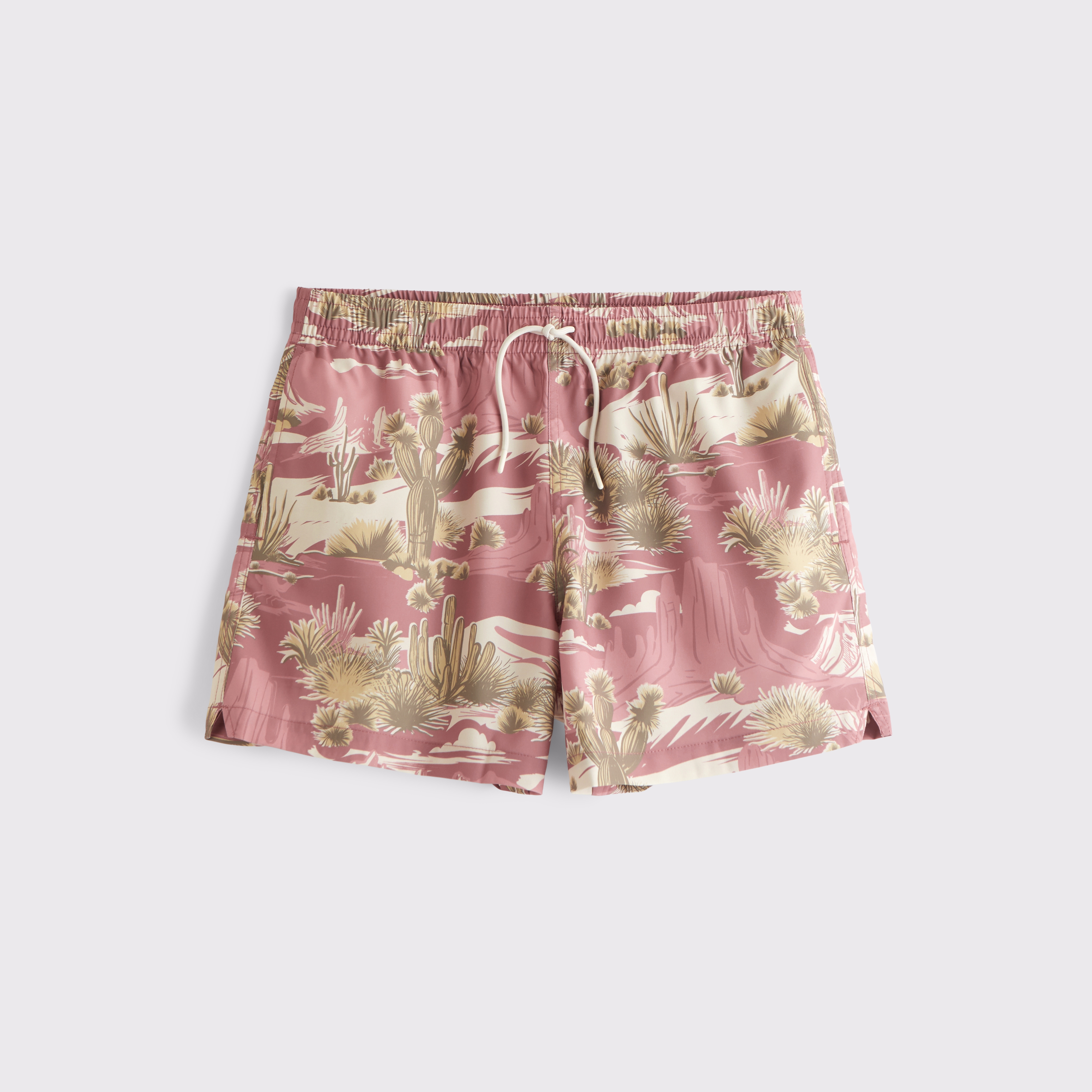 Abercrombie & Fitch Pull-on Swim Trunk In Pink