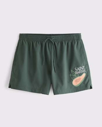 Pull-On Micro-Texture Swim Trunk