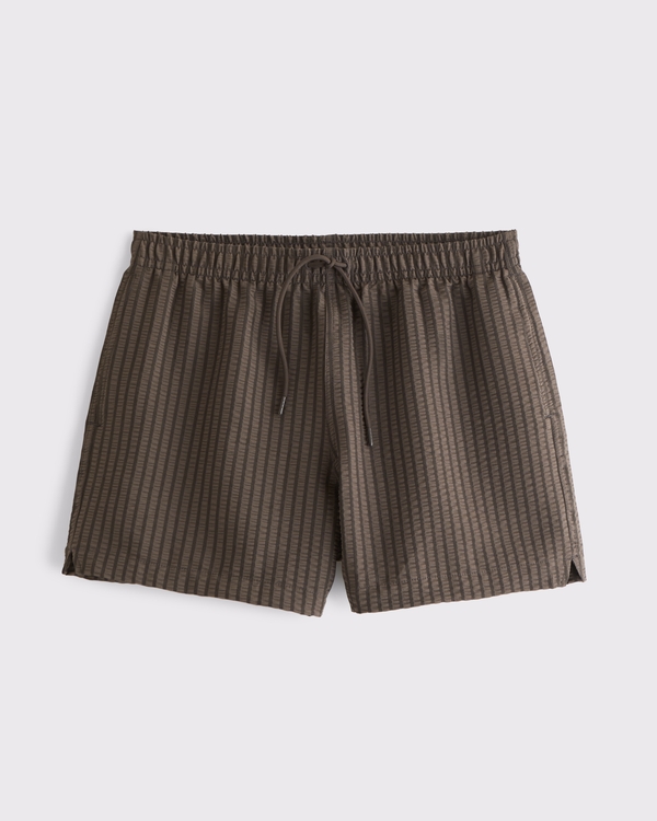 Pull-On Swim Short, Chocolate Brown view 1