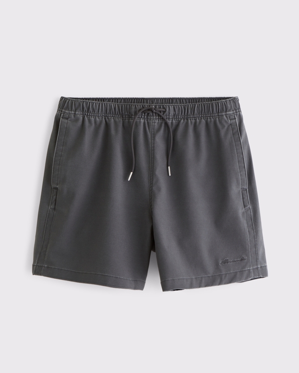 Zwemshort met trekkoord, Avond Grijs view 1