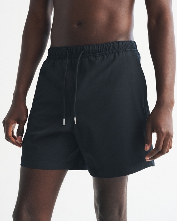 Pull-On Swim Short, Black view 1