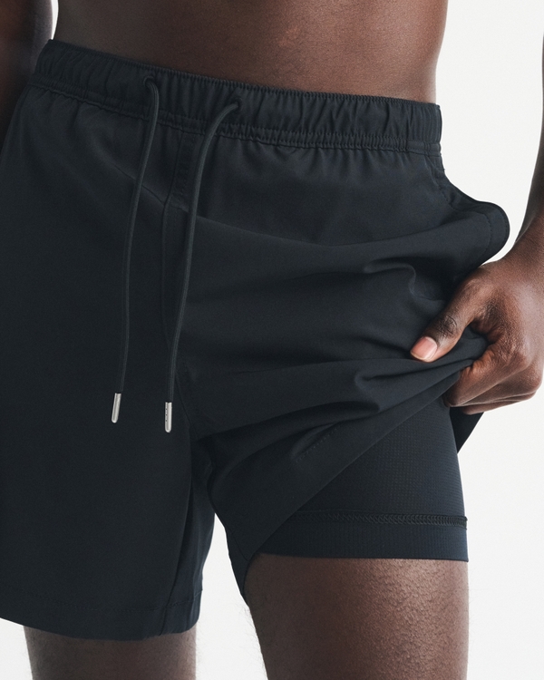 Pull-On Swim Short, Black view 2