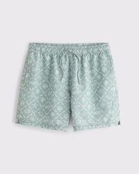 Pull-On Seersucker Swim Trunk