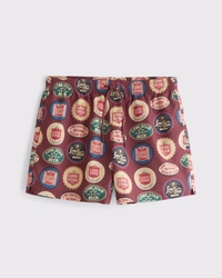 Lone Star Beer Graphic Pull-On Swim Trunk