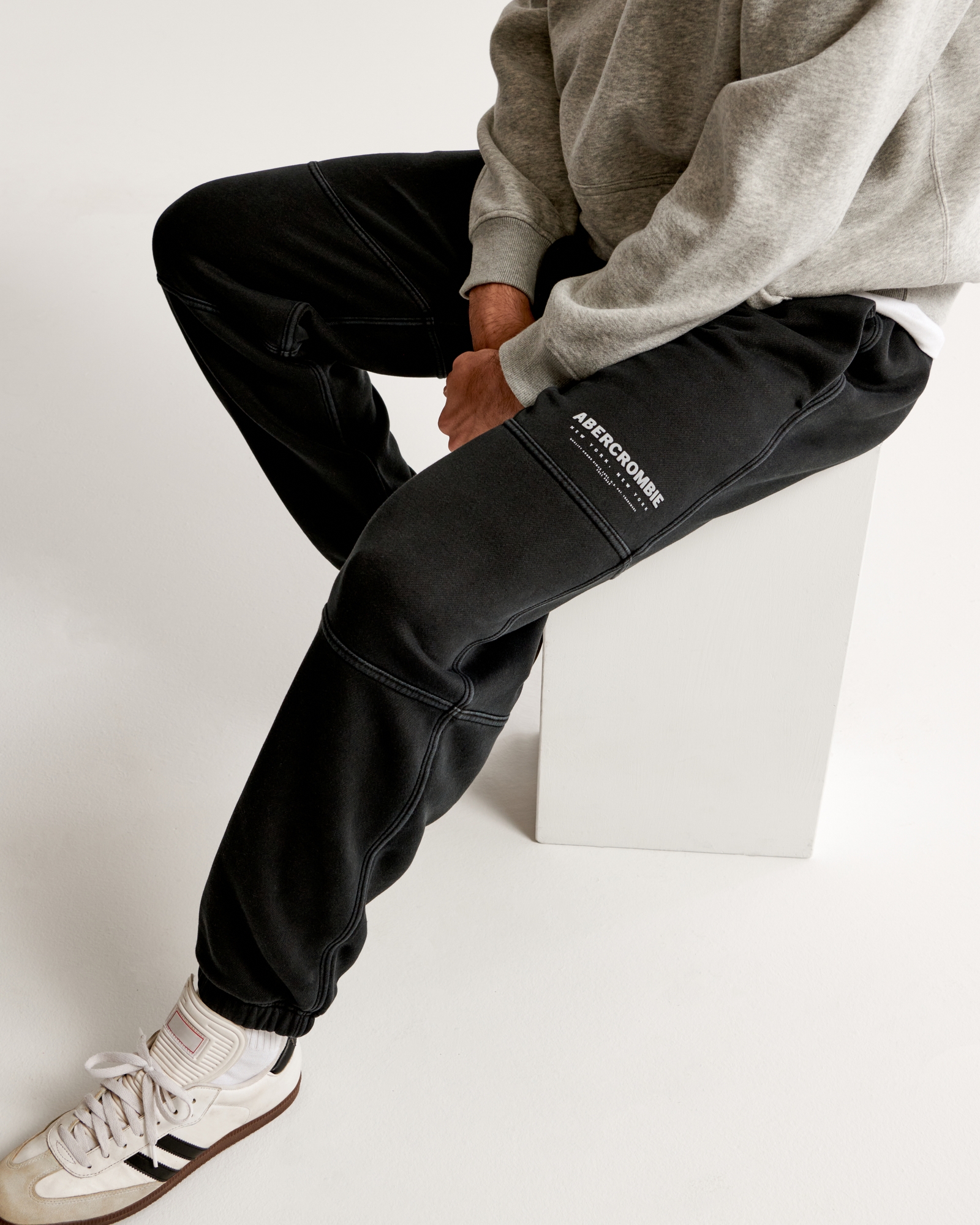 Men's Micro-Logo Cinched Sweatpant, Men's Clearance