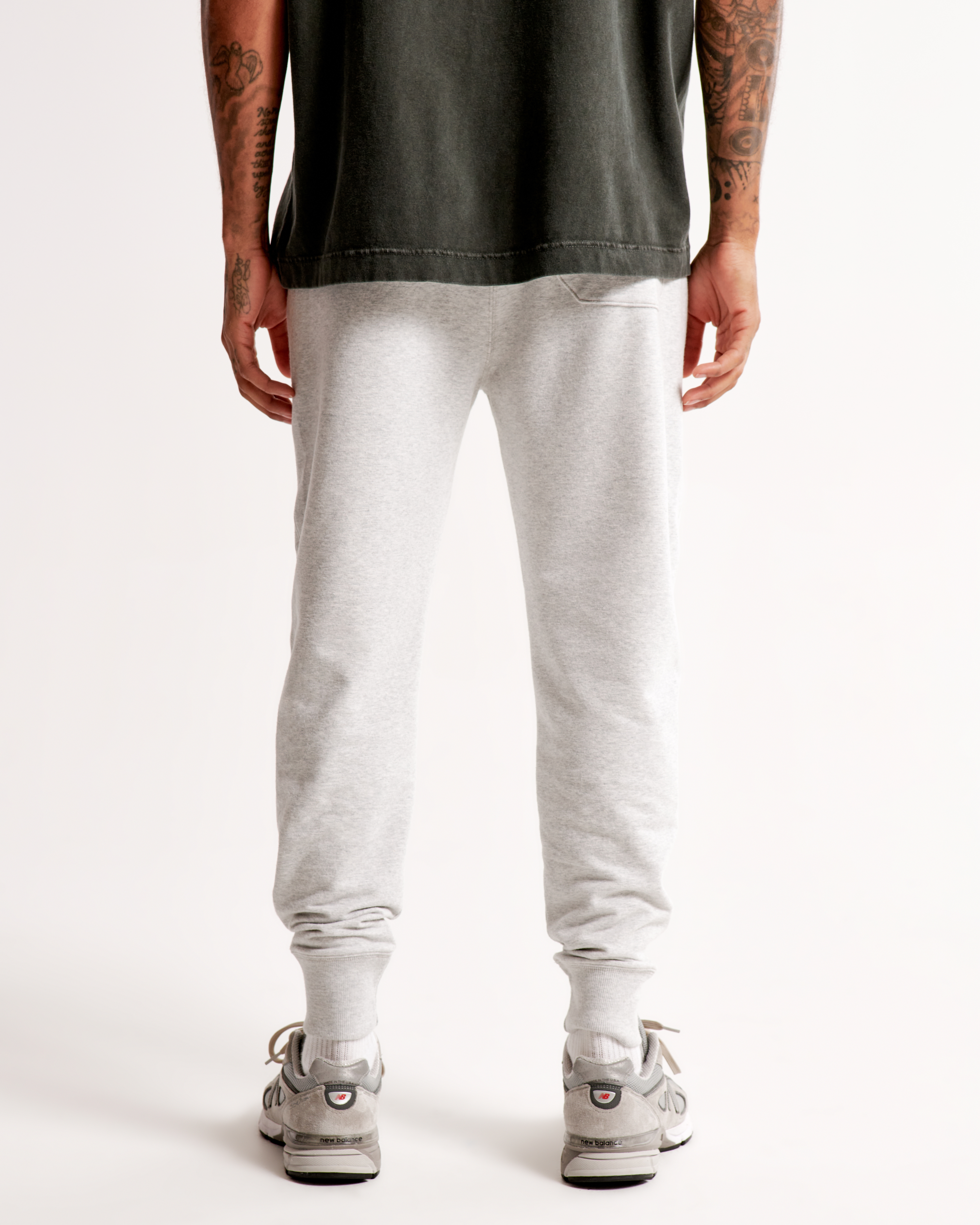 Men s Stretch Terry Logo Jogger Men s Sale Abercrombie