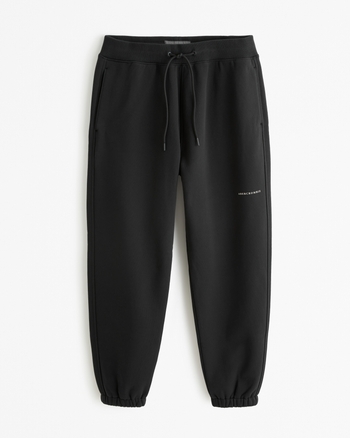 Homme Pantalon de jogging resserré épais premium à logo