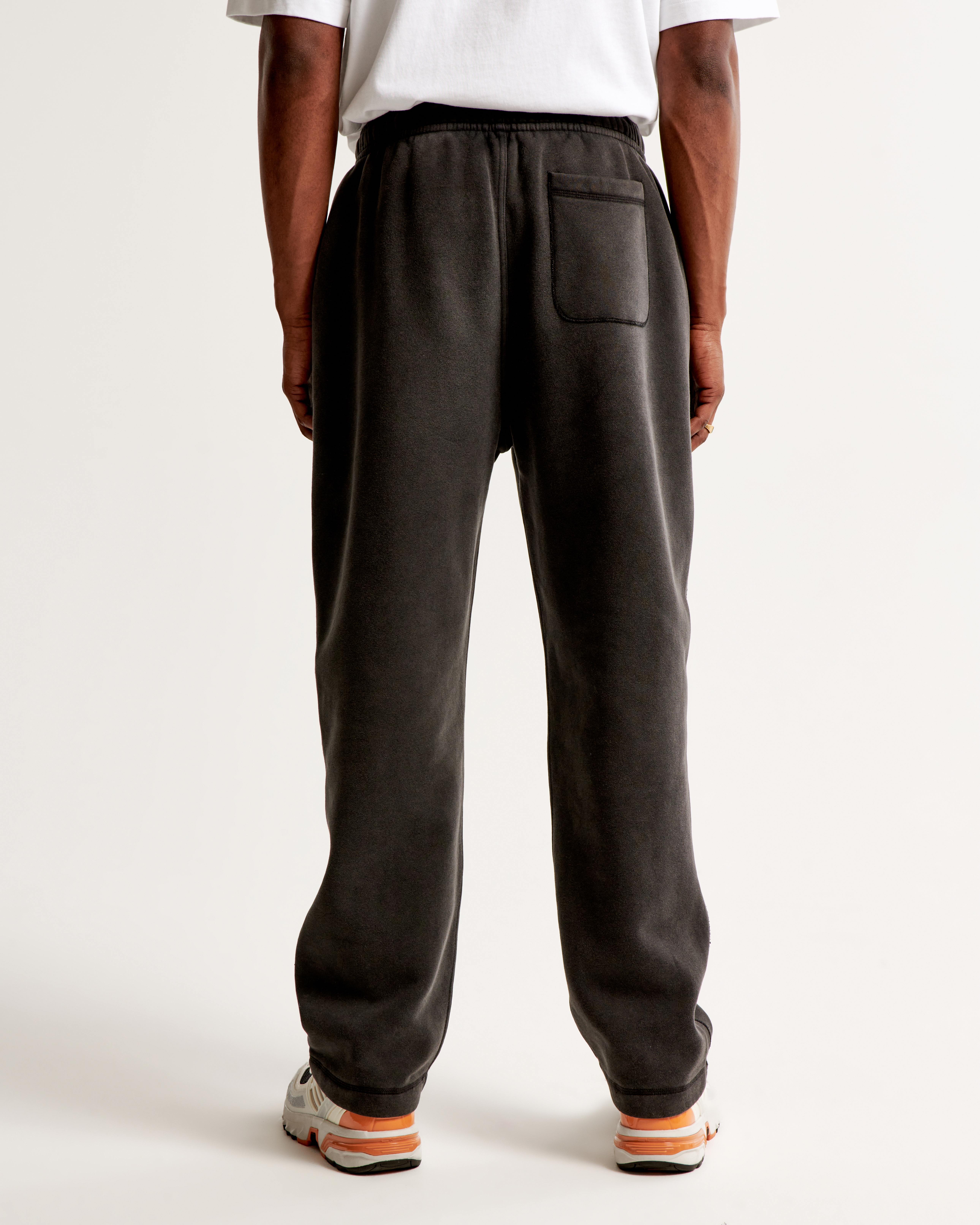 Mens open sale hem sweatpants