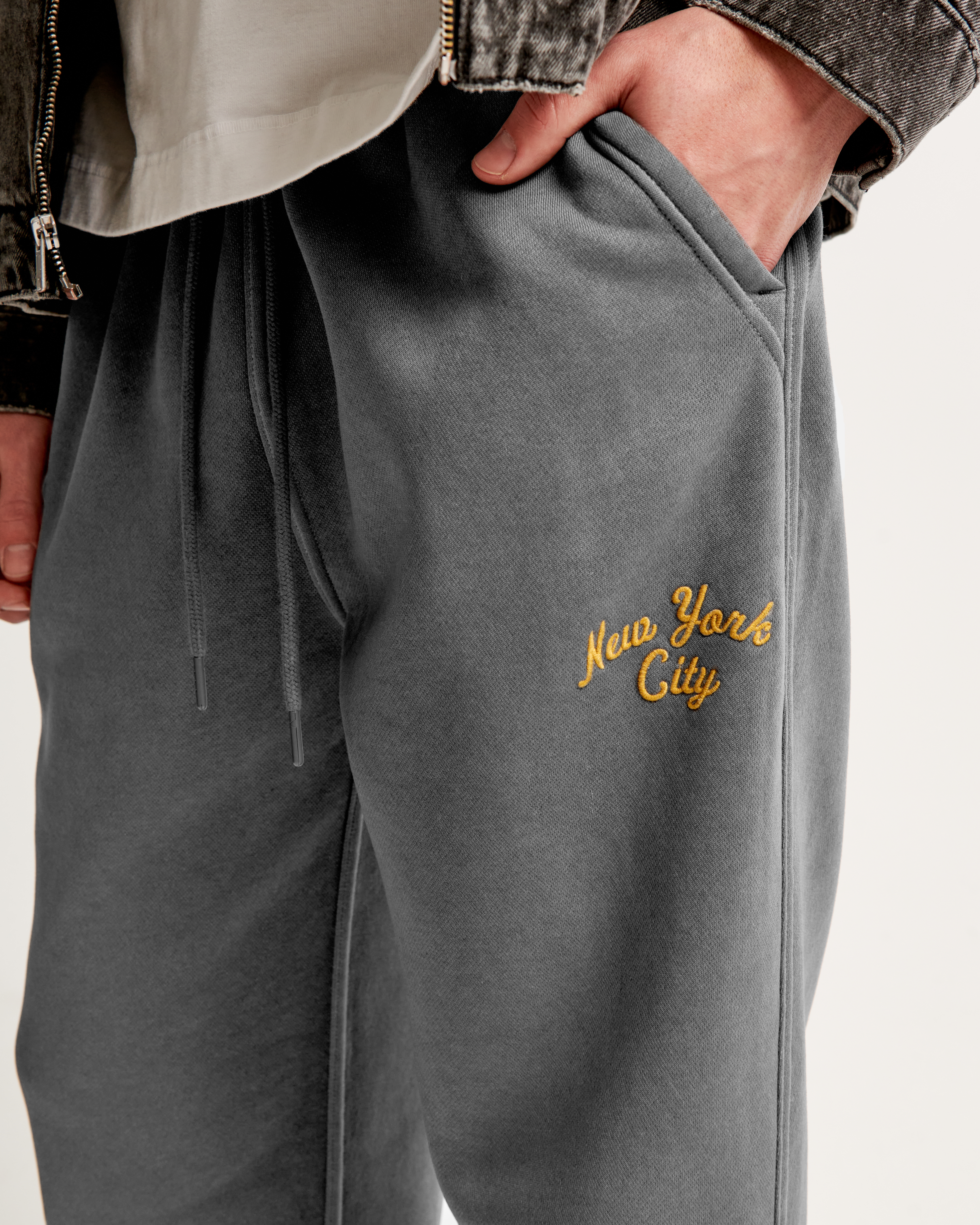 Open hem clearance sweatpants