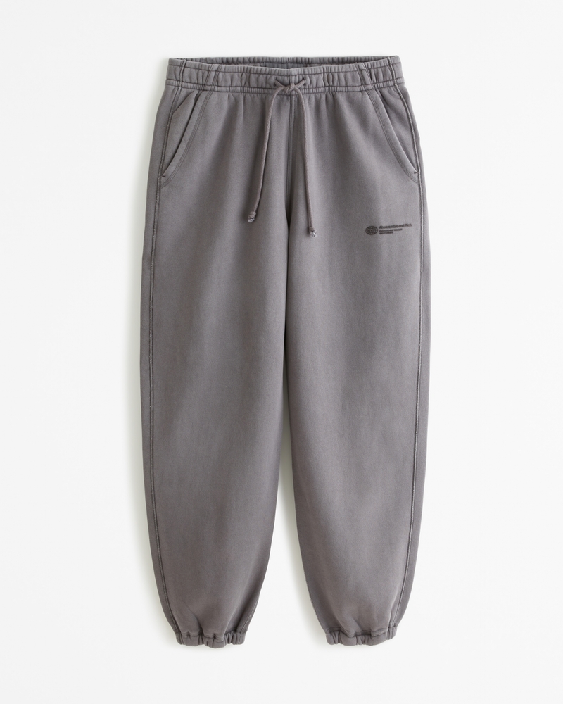 Men's Baggy Micro-Logo Cinched Sweatpant, Men's Bottoms