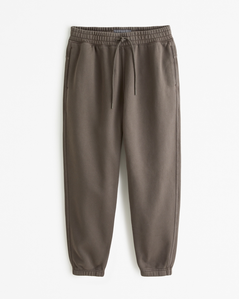 Basic Solid Color Fleece Sweatpants