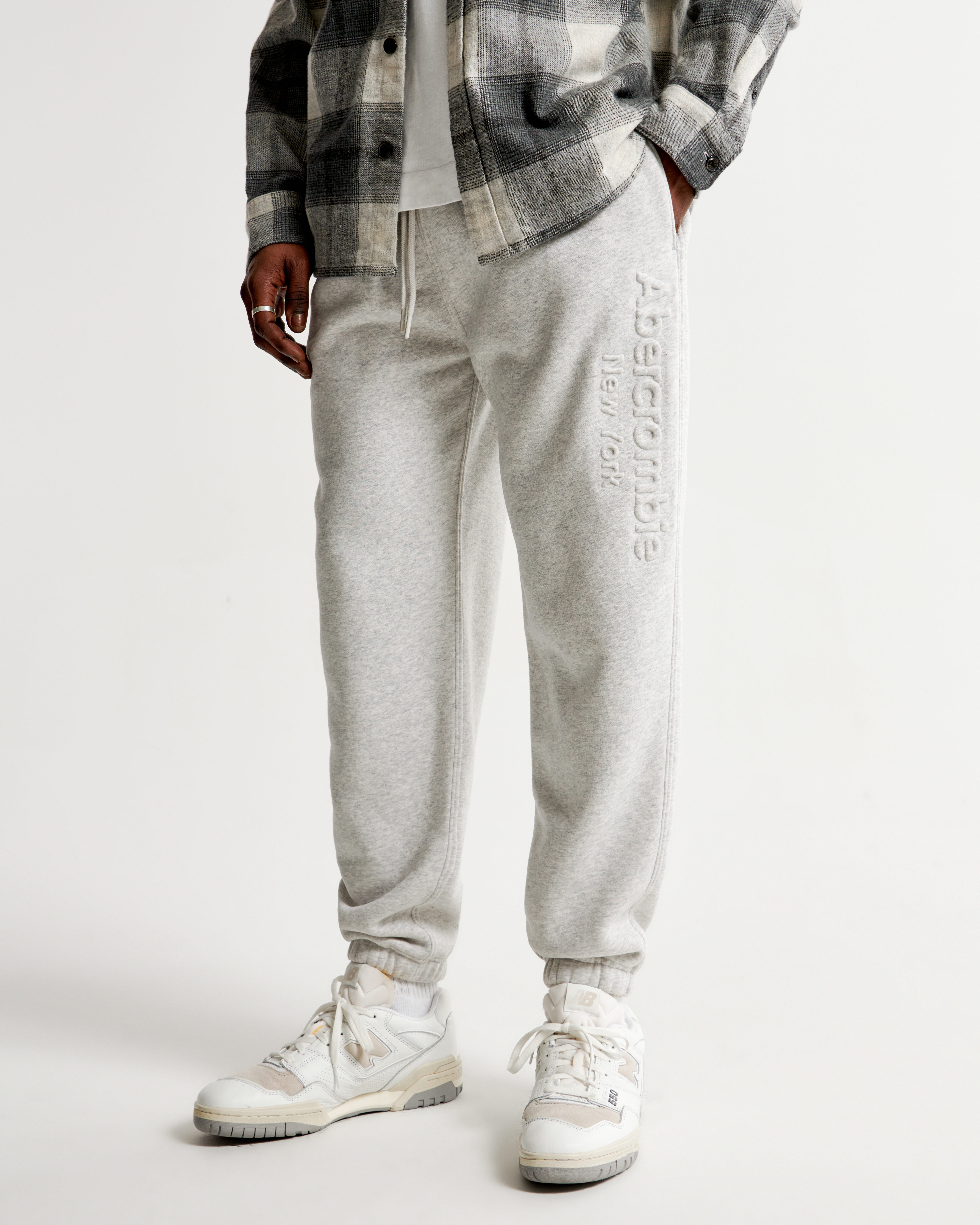 Embossed Logo Cinched Sweatpant
