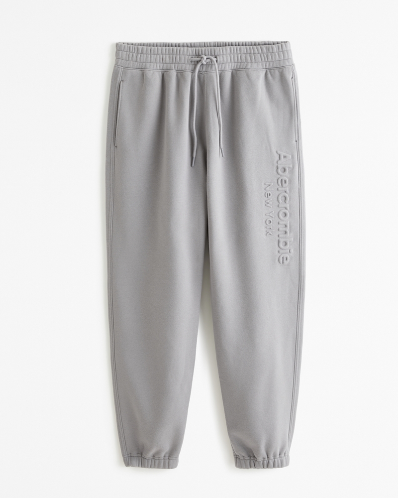 Embossed Logo Cinched Sweatpant