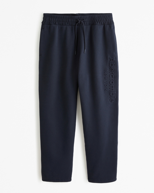 Pantalon de jogging avec logo en relief, Bleu Marine view 1