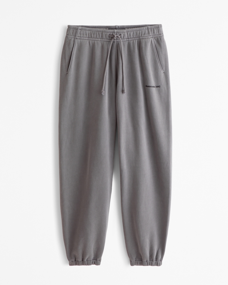 Grey cinched sweatpants sale