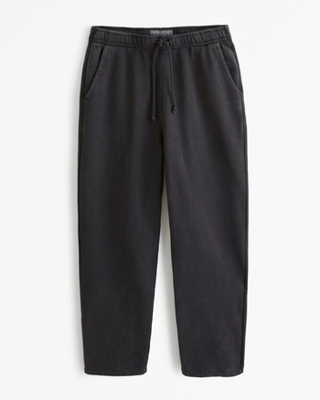 Open hem sweatpants top