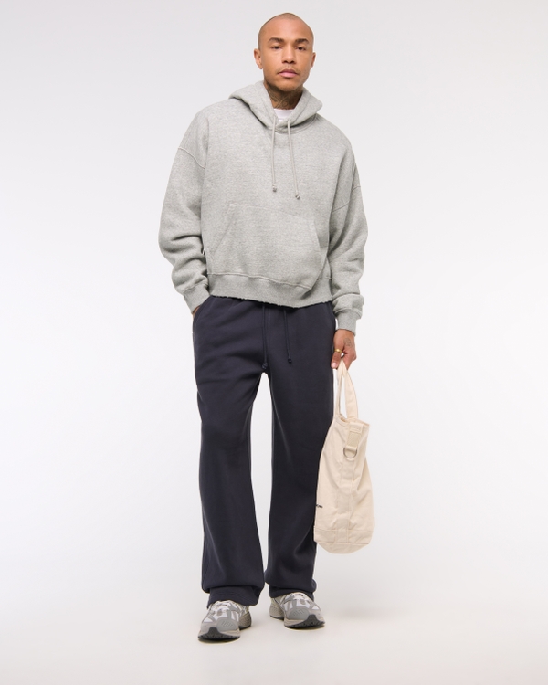 Baggy Open-Hem Sweatpant, Dark Blue