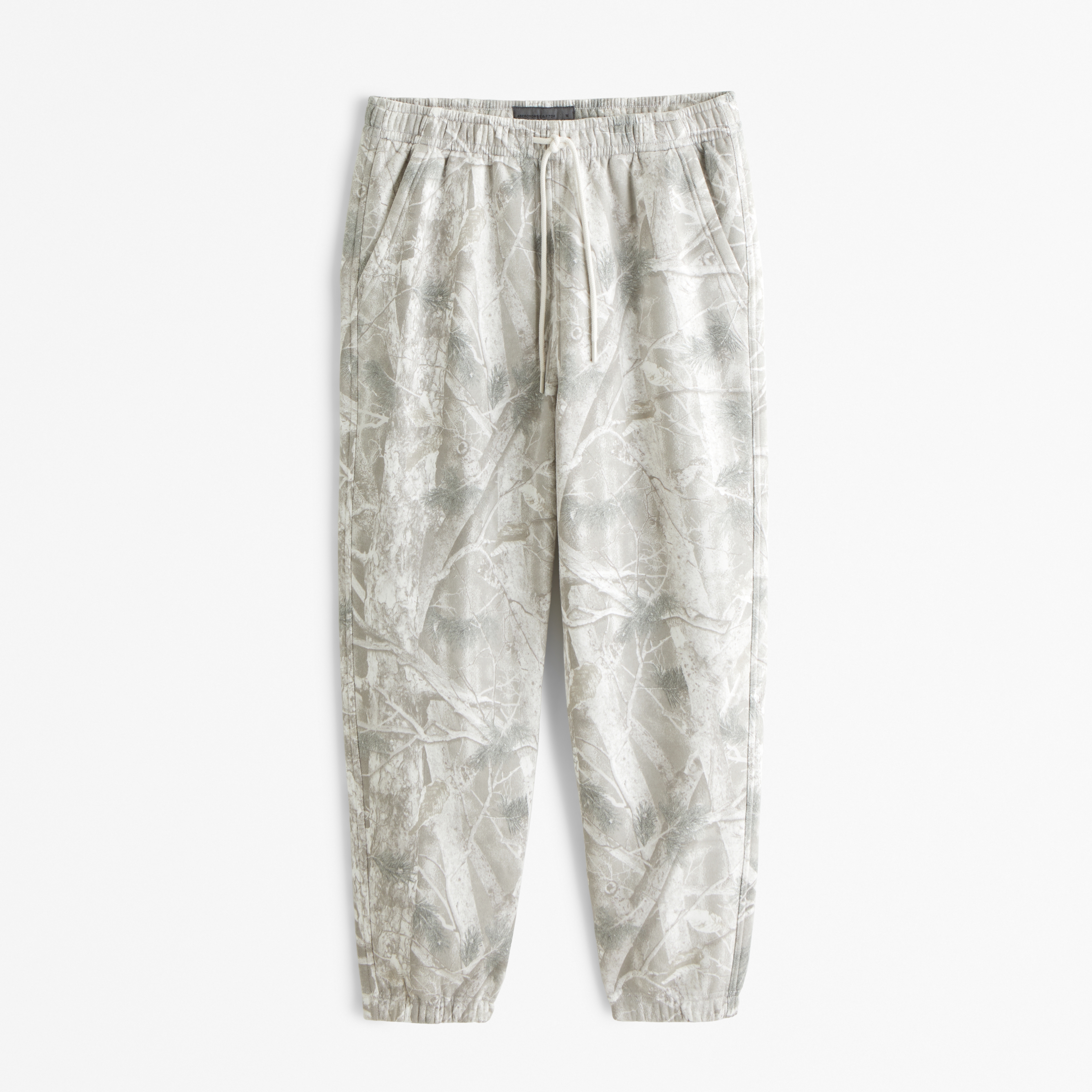 Abercrombie & Fitch Essential Cinched Sweatpant In White