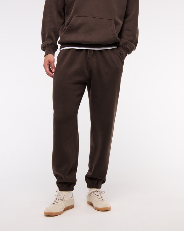 Essential Cinched Sweatpant, Dark Brown view 2