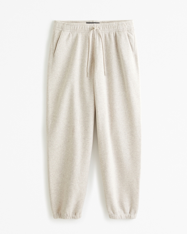 Essential Baggy Sweatpant, Cream Heather