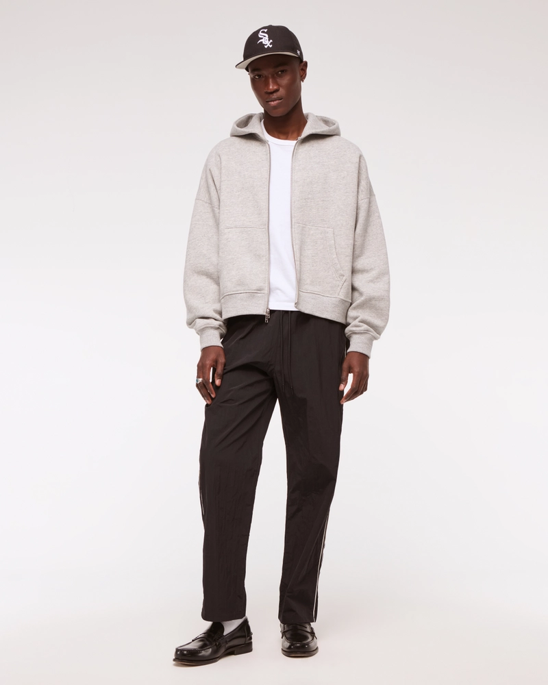 Nylon Open-Hem Sweatpant