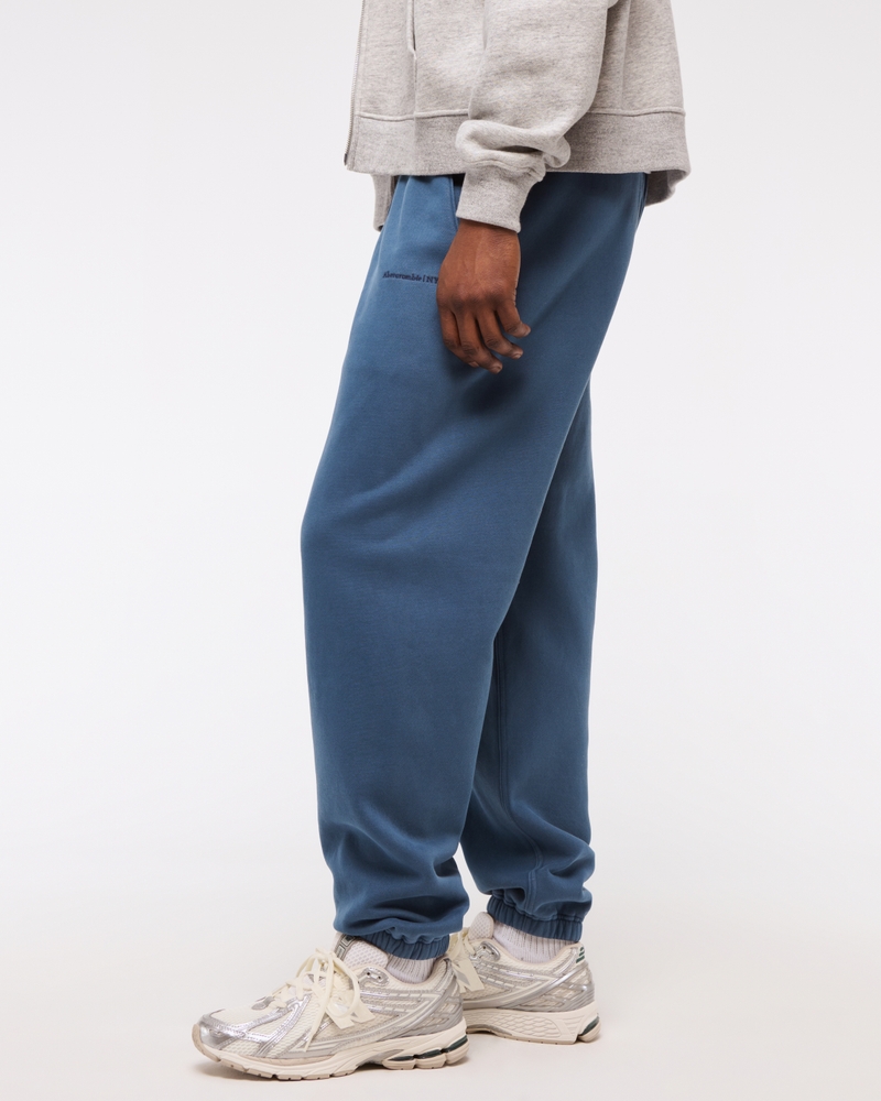 Micro-Logo Baggy Cinched Sweatpant