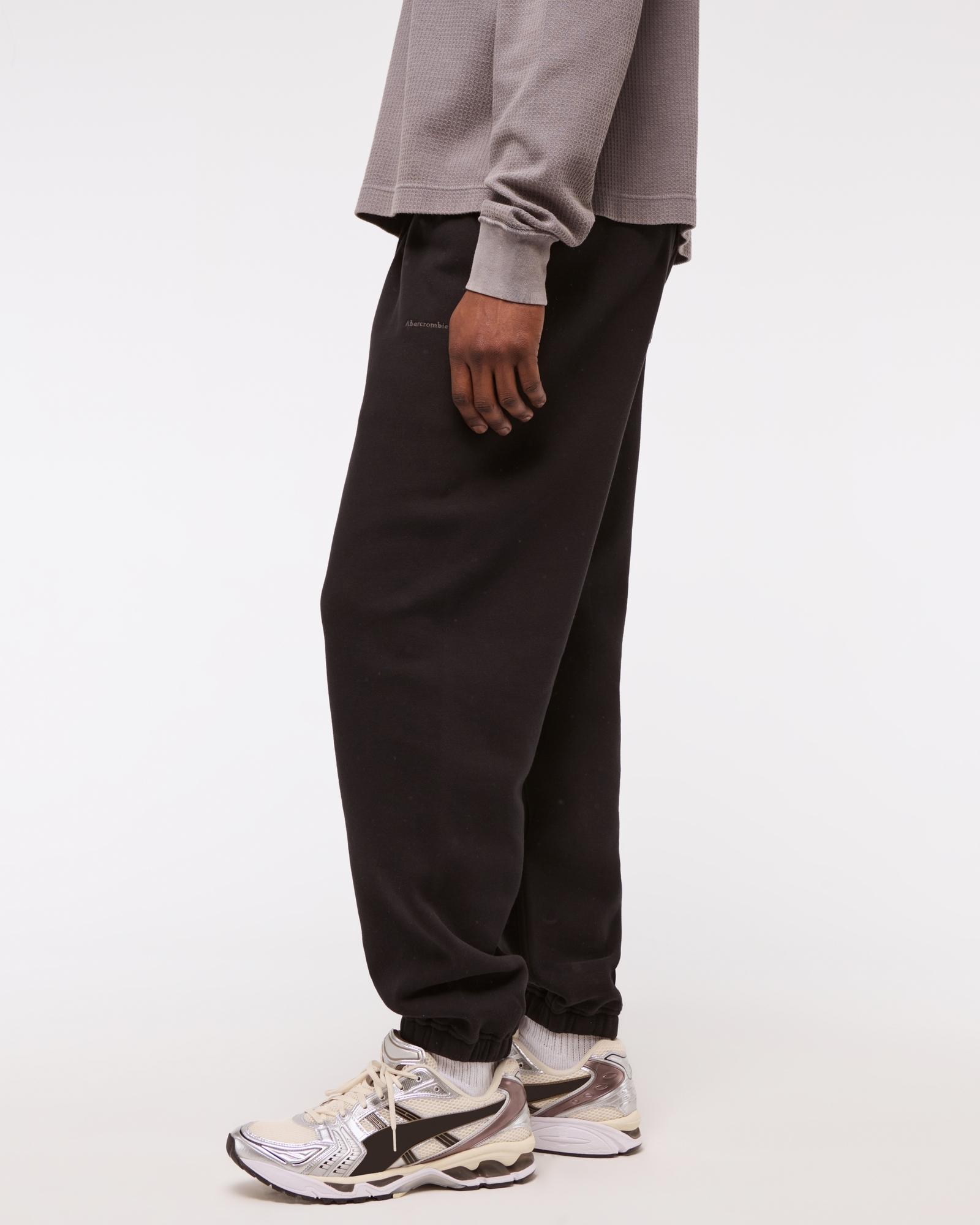 Micro-Logo Baggy Cinched Sweatpant