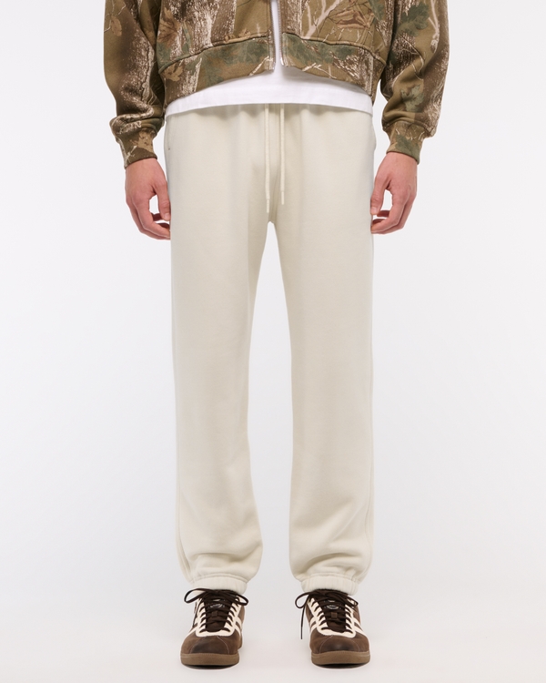 Essential Cinched Sweatpant, Cream view 2
